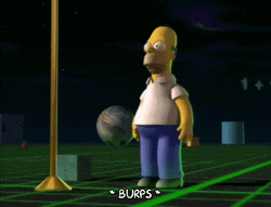 Homer Simpson Unexpected Burp GIF