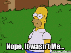 Homer Simpson Wasnt Me While Slowly Hiding In The Bush GIF