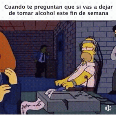 Homer Simpson Wearing Headphones And Headband GIF