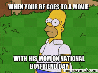 Homer Simpson When Your BF Goes To A Movie GIF
