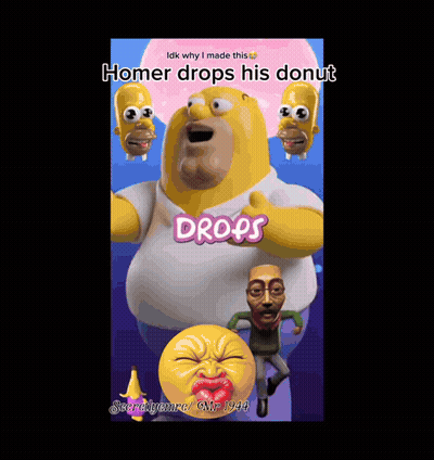 Homer Simpson With Drops GIF