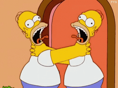 Homer Simpson With Mouth Open And Tongue Out GIF