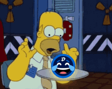  Homer Simpsons DigiByte Laughing Face Emoji Donut GIF