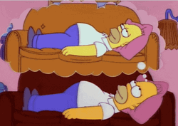 Homer Simpsons Dreaming Himself