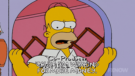 Homer Simpsons I Want My Two Dollars GIF