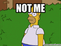 Homer Simpsons Not Me  GIF