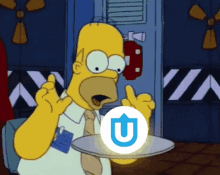  Homer Simpsons Uptrend Donut Excited Fingers GIF