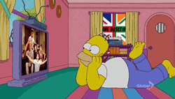 Homer Simpsons Watching Tv