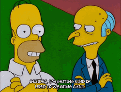 Homer Simpsons Wearing Red Plaid Mini Skirt GIF