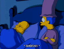 Homer The Simpsons Snoring GIF