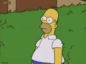 Homer Wait Hiding GIF