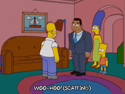 Homer Woohoo Dancing And Feeling It GIF