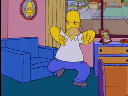 Homer Woohoo Dancing Like No One Is Watching GIF