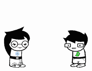 Homestuck High Five GIF