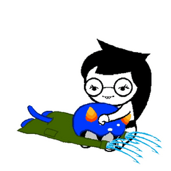 Homestuck Vriska Comforting Nepeta GIF