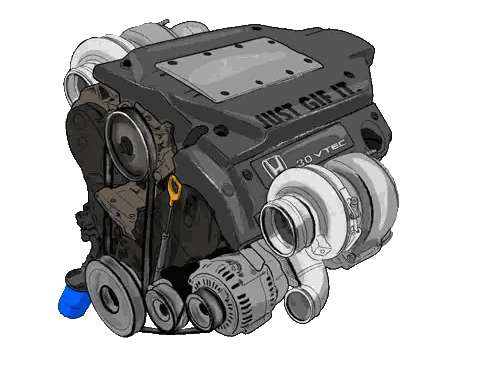 Honda Engine Just Get It Sticker