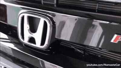 Honda Logo With Youtube.com/namastecar GIF