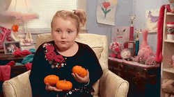 Honey Booboo Juggling Oranges Fail GIF