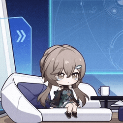 Honkai Star Rail Qingque Chibi GIF
