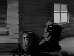 Hooded Creeper Stalking GIF