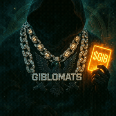 Hooded Figure Holding Giblomats Card GIF