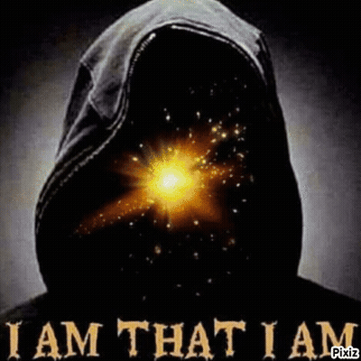 Hooded Figure I Am That I Am GIF
