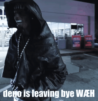 Hooded Man Depo Is Leaving Bye Wah GIF