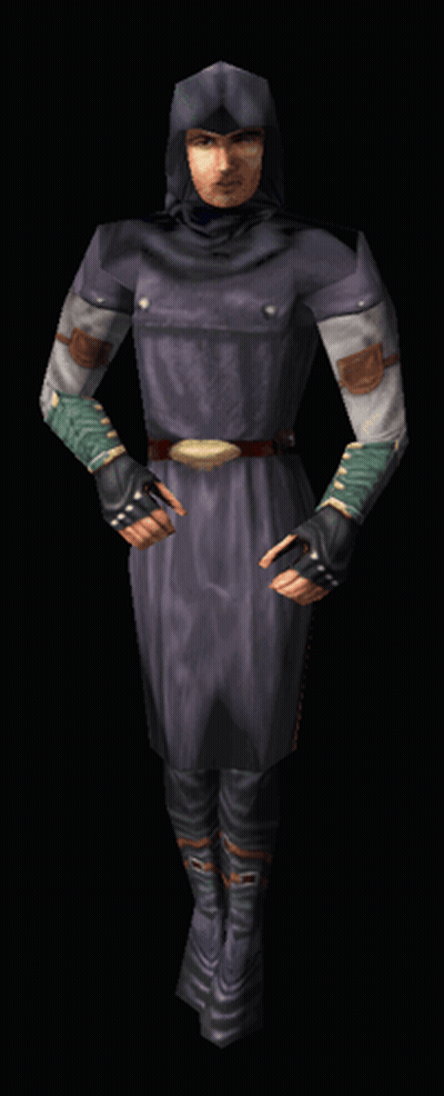Hooded Man Standing In Dark Room GIF