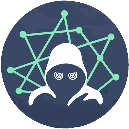 Hooded Octopus With Swirl Eyes Sticker