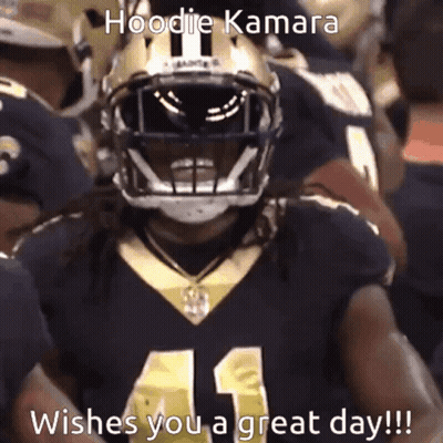 Hoodie Kamara Wishes You A Great Day With Football Player GIF