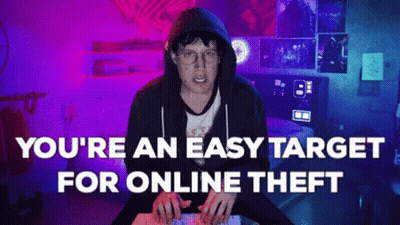 Hoodie Man Says You're Easy Online Theft Target GIF