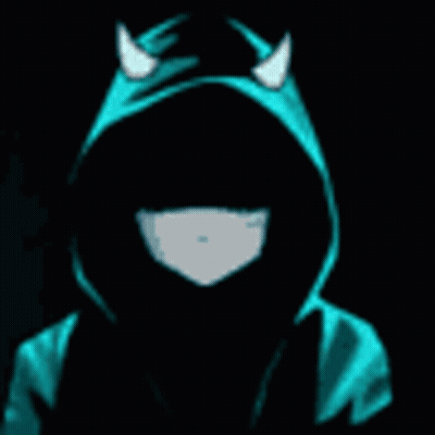 Hoodie With Horns And Lightning Bolt GIF