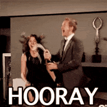 Hooray Barney Robin HIMYM GIF