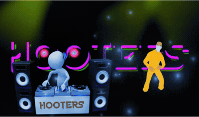 Hooters Poster With Mario And Turtle GIF