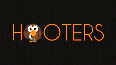 Hooters Troop Logo Orange Splash GIF