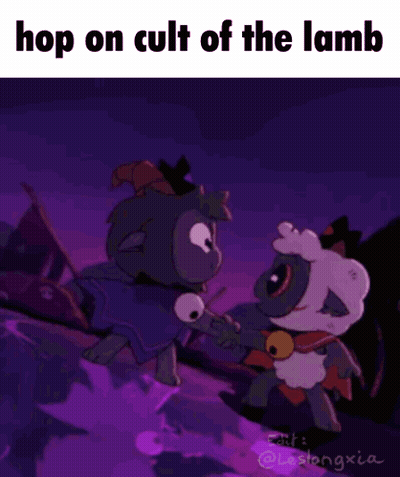 Hop On Cult Of The Lamb GIF