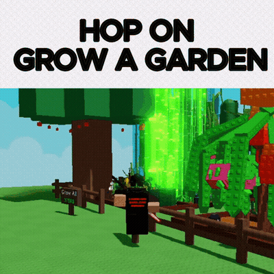 Hop On Grow A Garden Video Game GIF