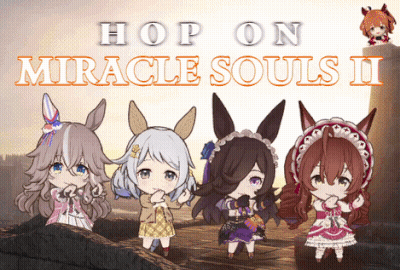 Hop On Miracle Souls II Poster With Anime Characters GIF