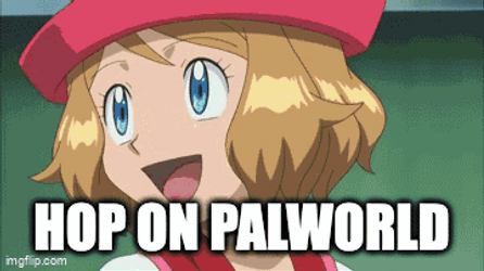 Hop On Palworld Nash Pokemon GIF