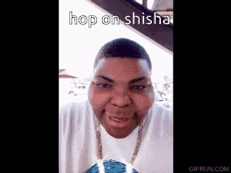 Hop On Shisha Black Guy Rizz GIF