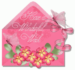 Hope You A Wonderful Week Flower Letters GIF