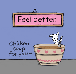 Hope You Feel Better Soon Chicken Soup GIF