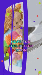 Hope You Feel Better Soon Crochet Doll GIF