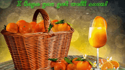Hope You Feel Better Soon Orange Juice GIF