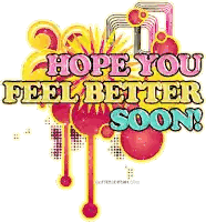 Hope You Feel Better Soon Sign Sticker