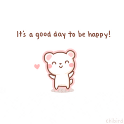 Hope You're Having A Good Day To Be Happy Milk Sticker  GIF