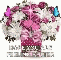 Hope Youre Feeling Better Bouquet GIF