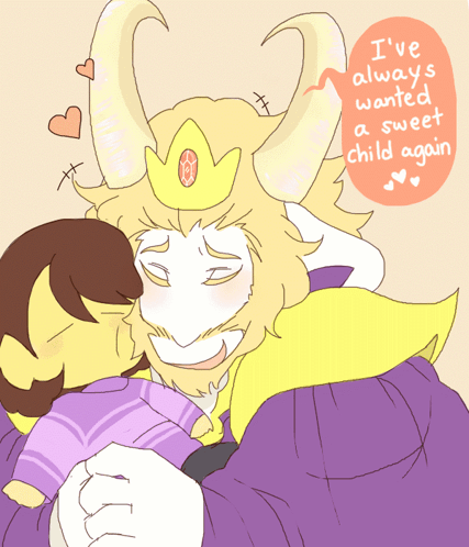 Horned Man Holding Baby Wants Sweet Child GIF