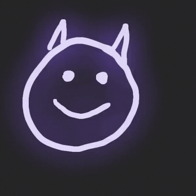 Horns Smiley Face GIF