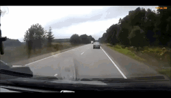 Horrendous Road Car Crash GIF